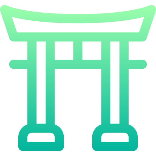 神道 Basic Gradient Lineal color icon