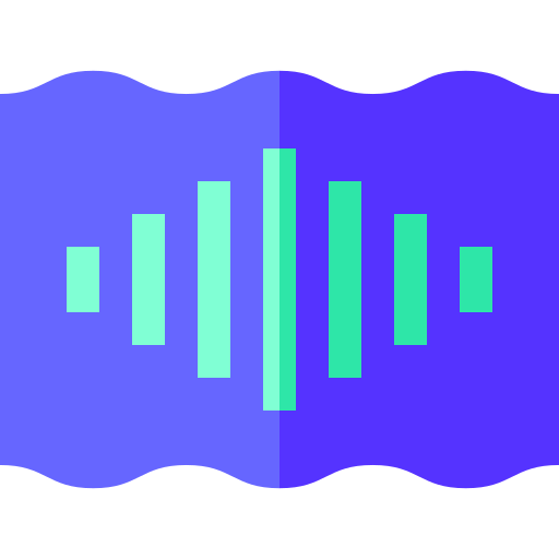 Digital sound Basic Straight Flat icon