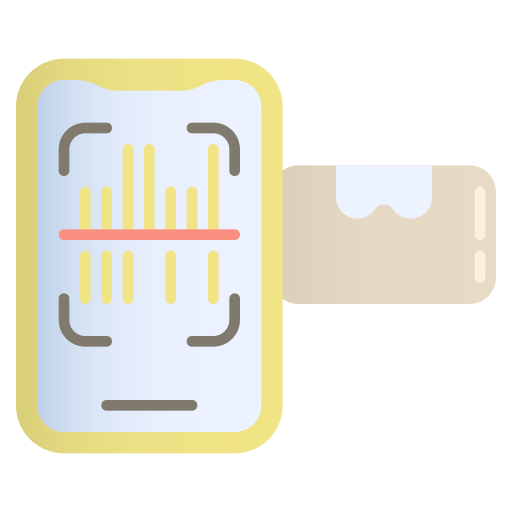 scanner de code-barres Generic Flat Gradient Icône