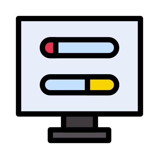 コントロールパネル Vector Stall Lineal Color icon