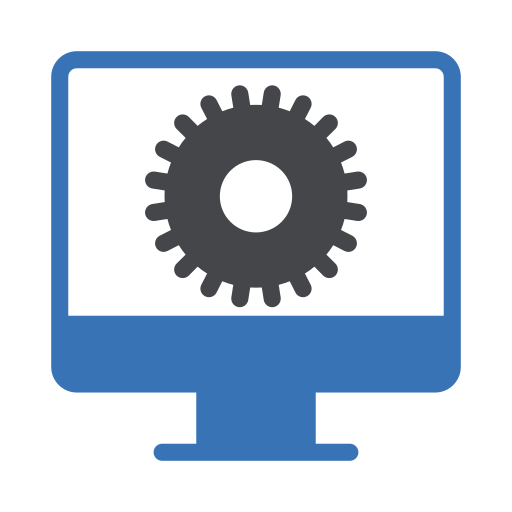 컴퓨터 화면 Generic Blue icon