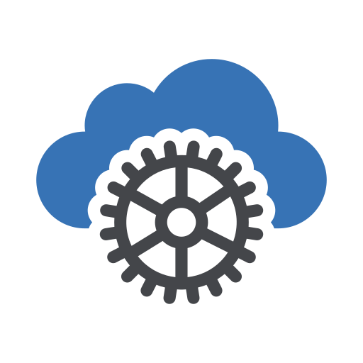 cloud-dienst Generic Blue icon