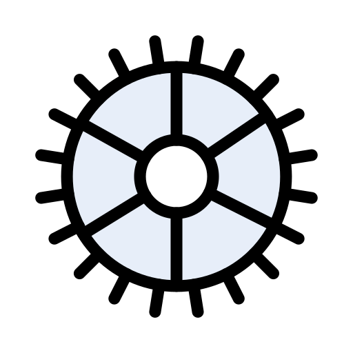 zahnrad Vector Stall Lineal Color icon