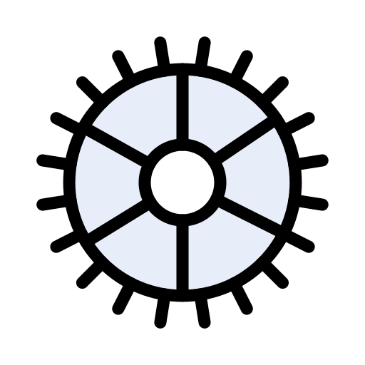 Cogwheel Vector Stall Lineal Color icon