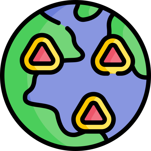 trzęsienie ziemi Special Lineal color ikona