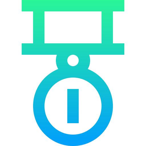 medal Super Basic Straight Gradient ikona