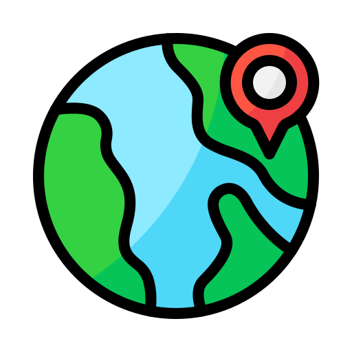 地理位置情報 Generic Outline Color icon