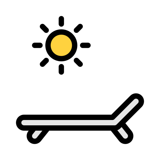 데크 체어 Generic Outline Color icon