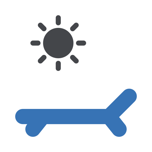 デッキチェア Generic Blue icon