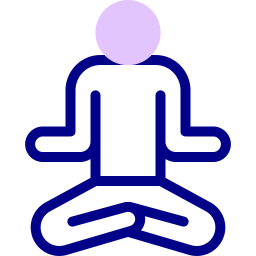 瞑想 Detailed Mixed Lineal color icon