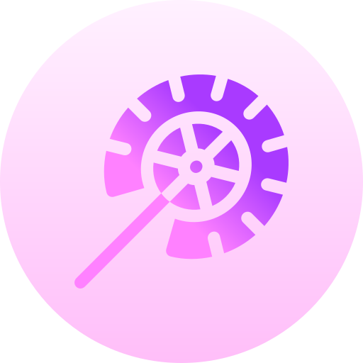 フェザー Basic Gradient Circular icon