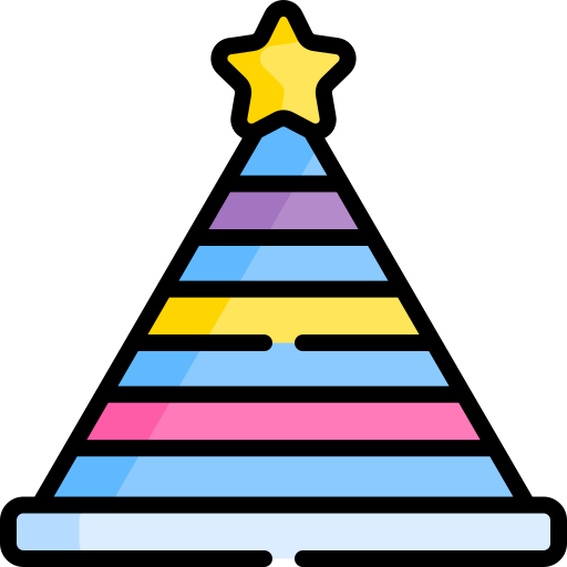 Party hat Special Lineal color icon