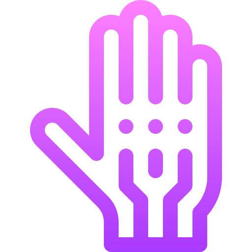 rękawice Basic Gradient Lineal color ikona