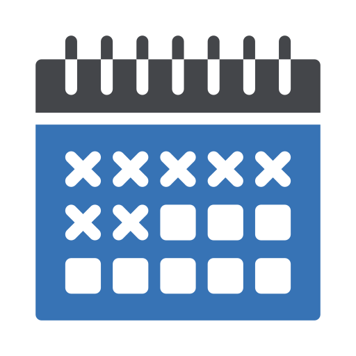 Calendar Generic Blue icon