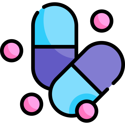薬物 Kawaii Lineal color icon