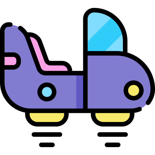 Транспортное средство Kawaii Lineal color иконка