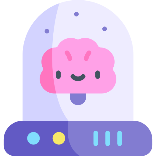 Brain Kawaii Flat icon