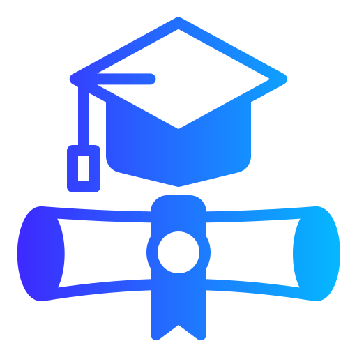 diploma Generic Flat Gradient icoon