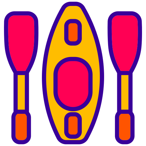 kajak Generic Outline Color ikona
