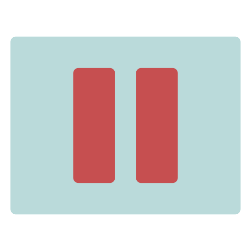 botón de pausa Generic Flat icono