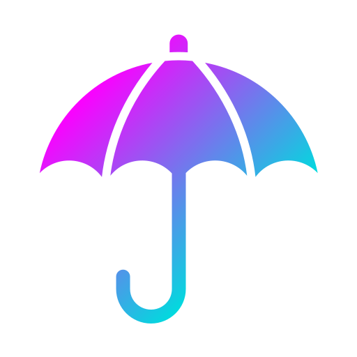 Зонтик Generic Flat Gradient иконка