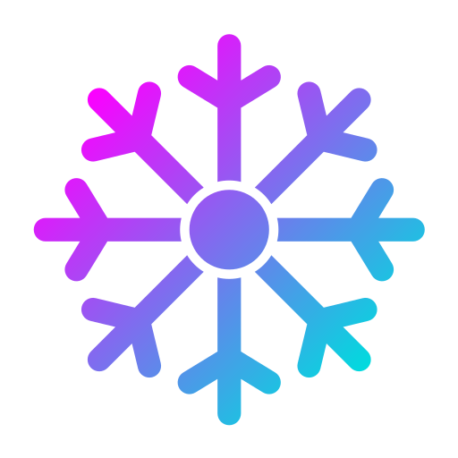 płatki śniegu Generic Flat Gradient ikona