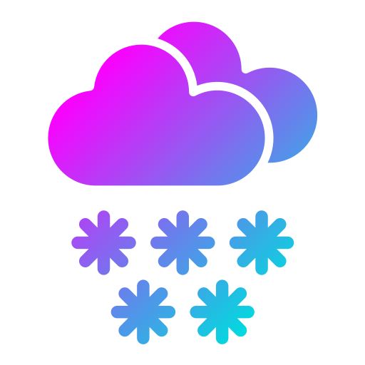 Snowing Generic Flat Gradient icon
