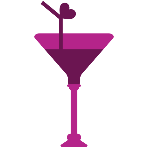 cocktailglas Generic Flat icoon