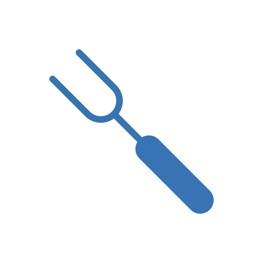 tenedor de barbacoa Generic Blue icono