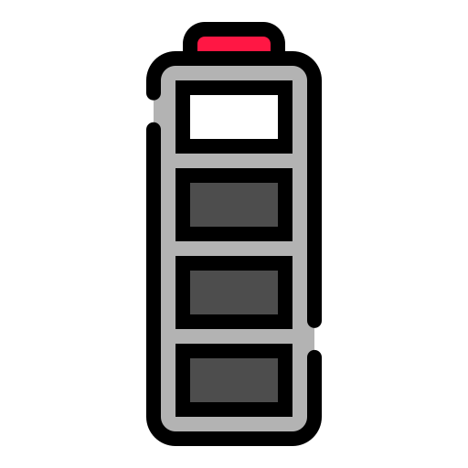 barra de batería Generic Outline Color icono