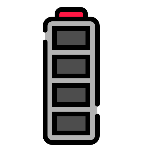 barra de batería Generic Outline Color icono