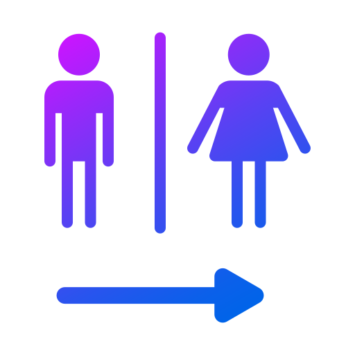 Toilet signs Generic Flat Gradient icon