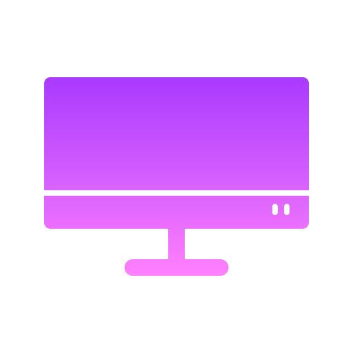 monitor Generic Flat Gradient icono