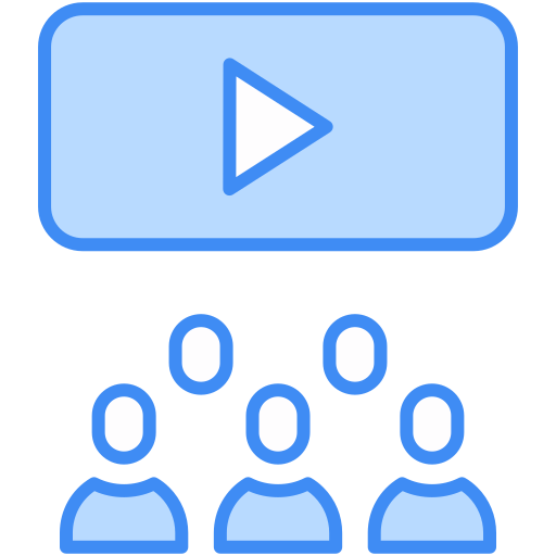 videoconferência Generic Blue Ícone