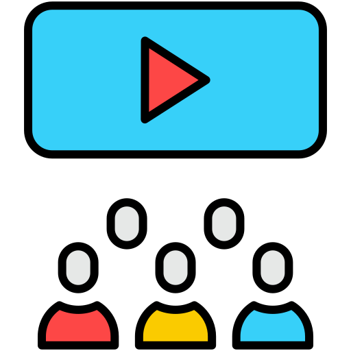 videoconferentie Generic Outline Color icoon