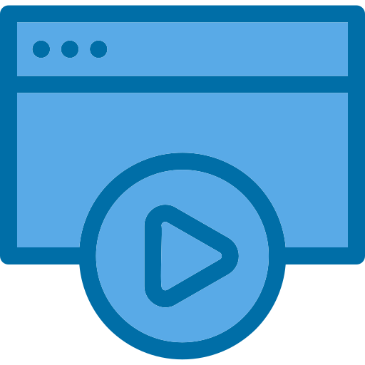 video streaming Generic Blue icon