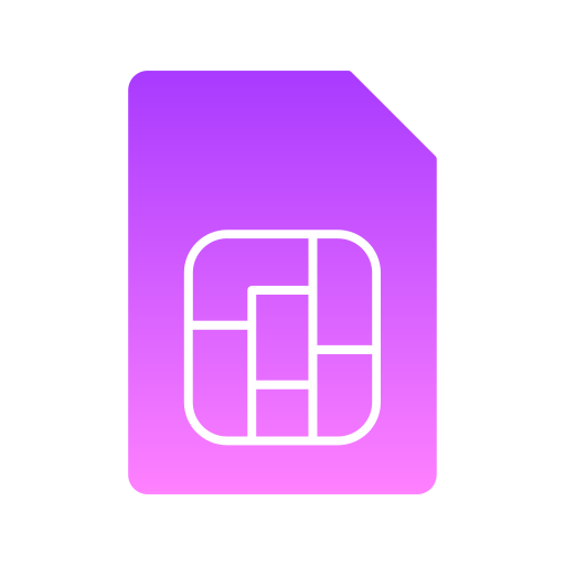 simカード Generic Flat Gradient icon