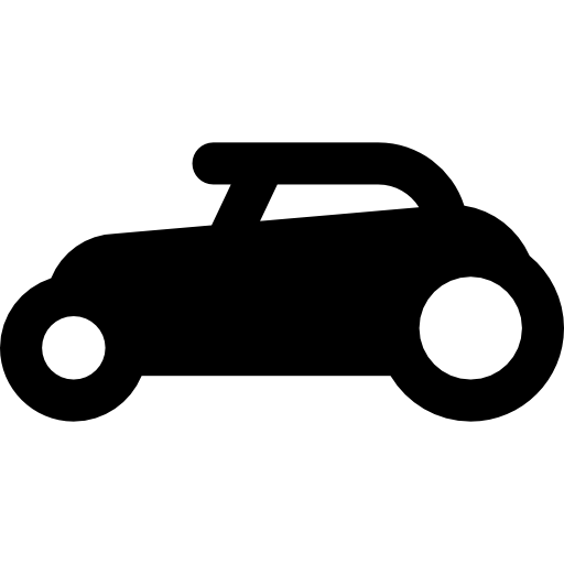 Автомобиль с широкими задними колесами Basic Rounded Filled иконка