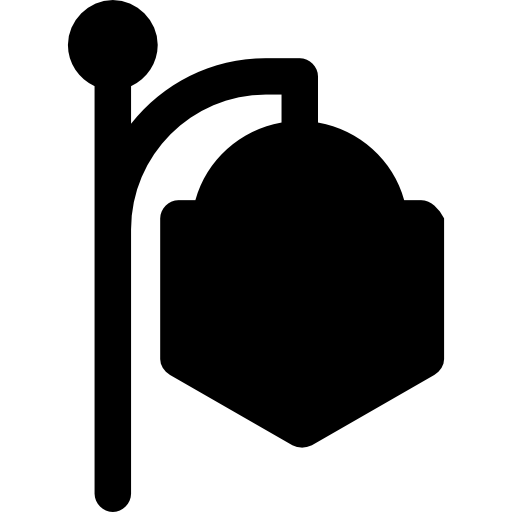 Shield signboard  icon