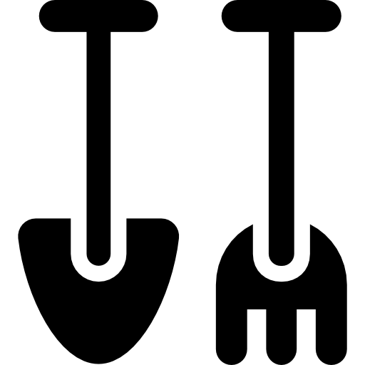 pala y tenedor  icono