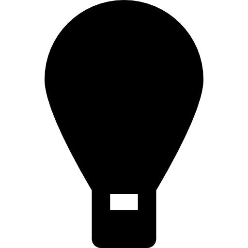 Hot air balloon Basic Rounded Filled icon