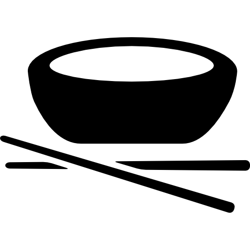 Bowl and chopsticks  icon