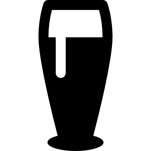 vaso de cerveza negra  icono