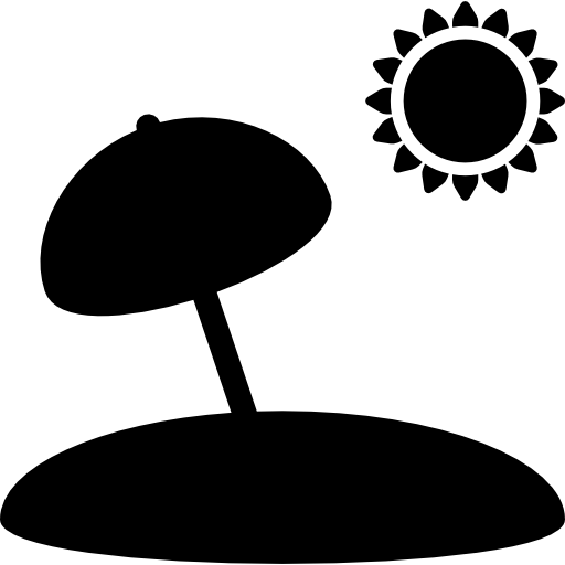 parasol plażowy  ikona