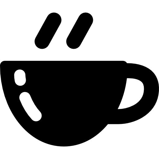 taza de cafe caliente  icono
