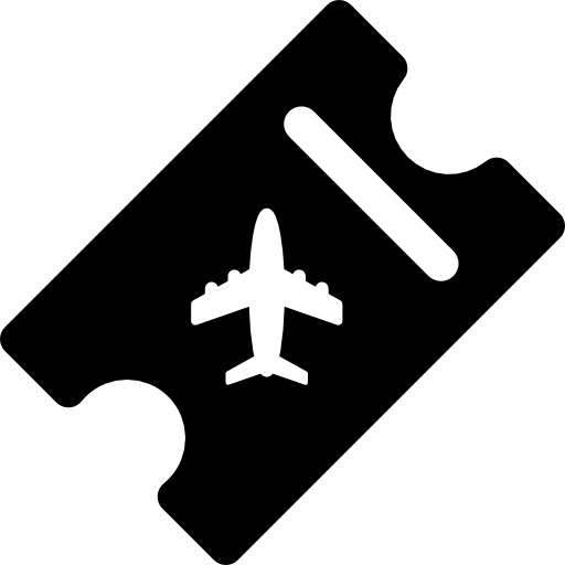vliegticket  icoon