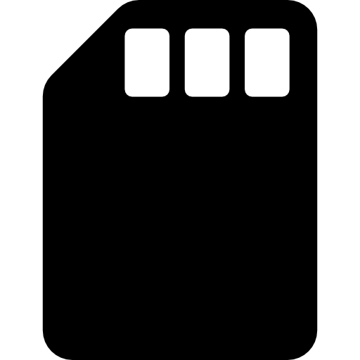 tarjeta de memoria  icono