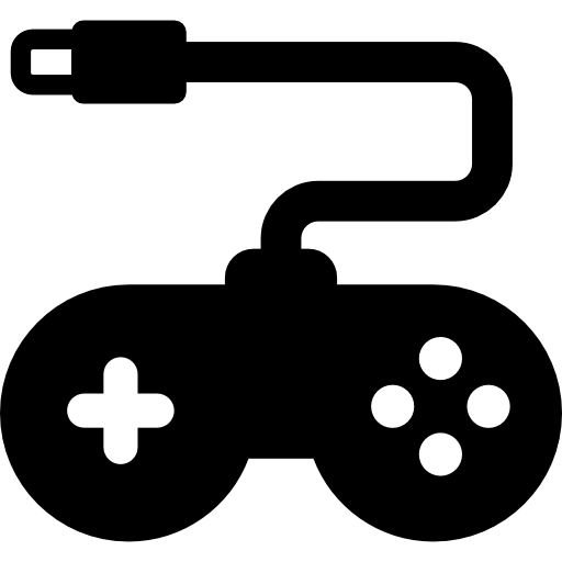 controlador de juegos con puerto usb  icono