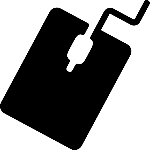 Square computer mouse  icon