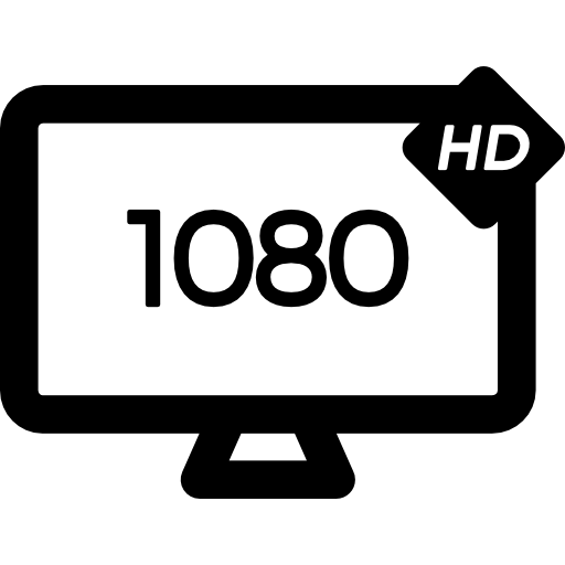 telewizor hd 1080p  ikona